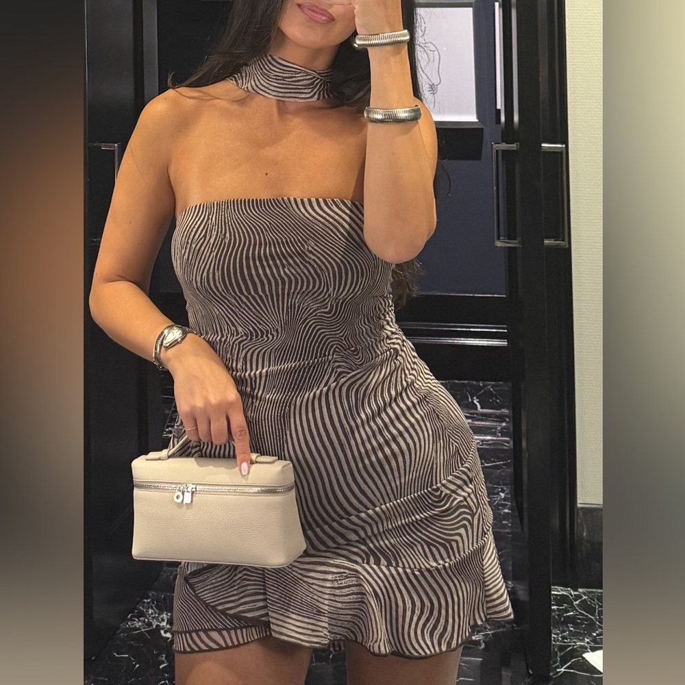 Zara mini dress with scarf